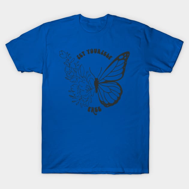 set yourself free butterfly 2 T-Shirt by blankle